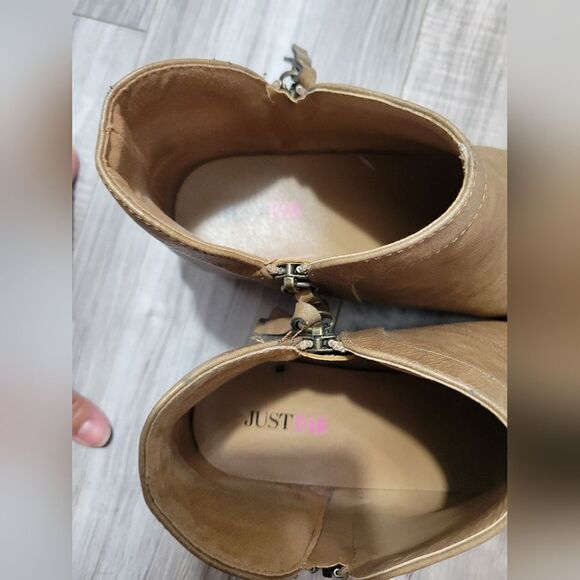 Just fab viola zip Up booties Sz 8 - Picture 4 of 10